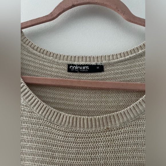 COLOURS OF THE WORLD Cream Sweater M - Picture 5 of 5